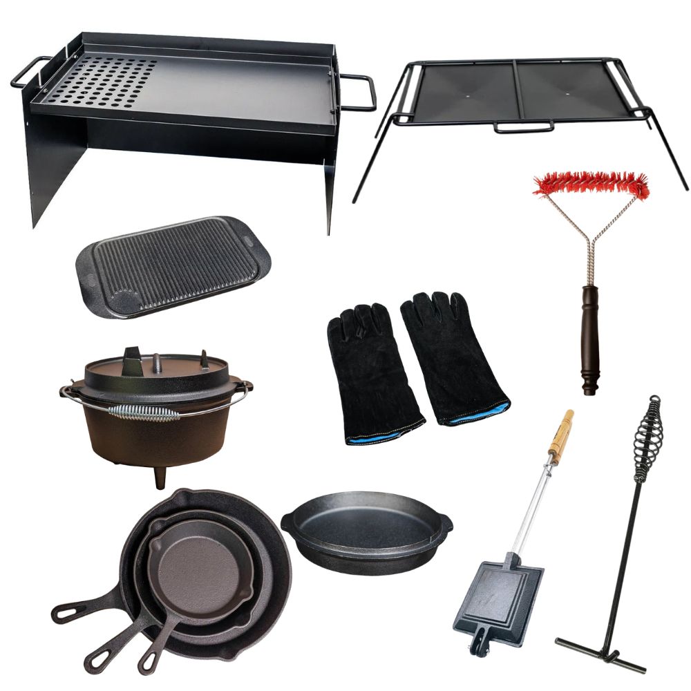 12 Pieces Camping Cookware Combo Set