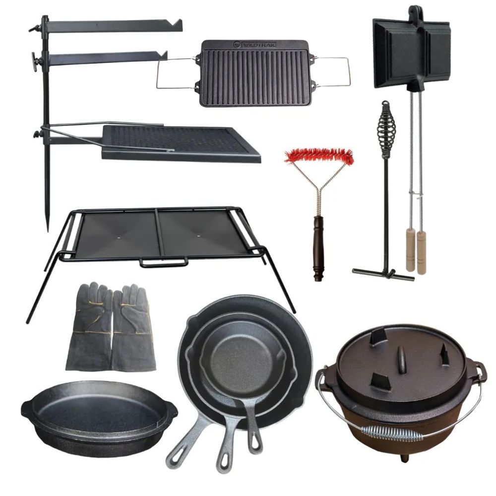 12-Piece Camping Cookware Combo Set by Flaming Coals
