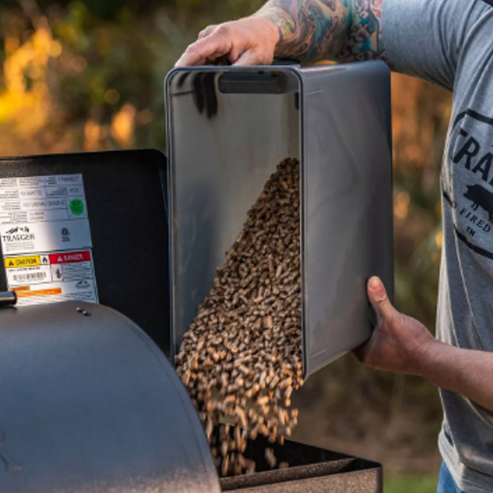 This image shows Traeger pellet smoker.