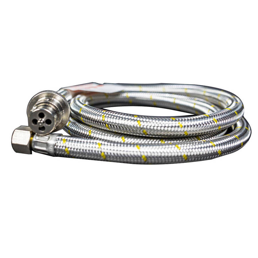 1.5m Bayonet Braided Gas Hose with 3/8 SAE connection - Sizzler