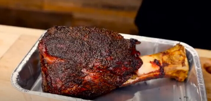 This photo shows a Smoked Beef Shin
