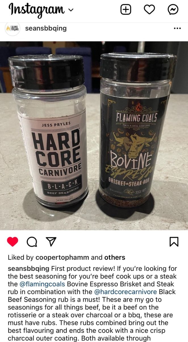 This is a review on the Bovine Espresso steak rub. Bovine Espresso by Flaming Coals is classed by many as the best steak, brisket and Beef rub available in Australia. 