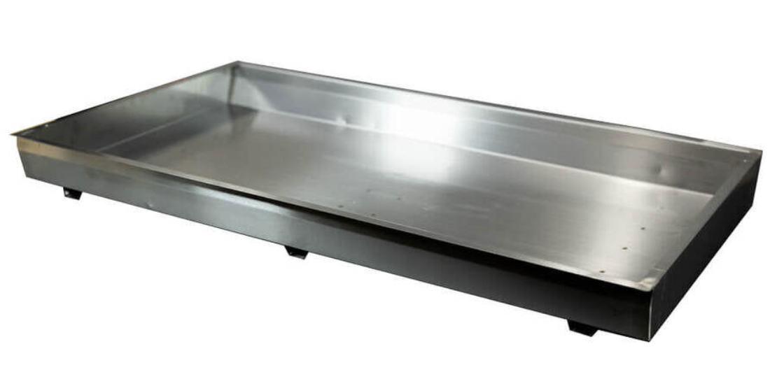 Closer look at the Flaming Coals Charcoal Pan that Suits XL Cyprus Spit 