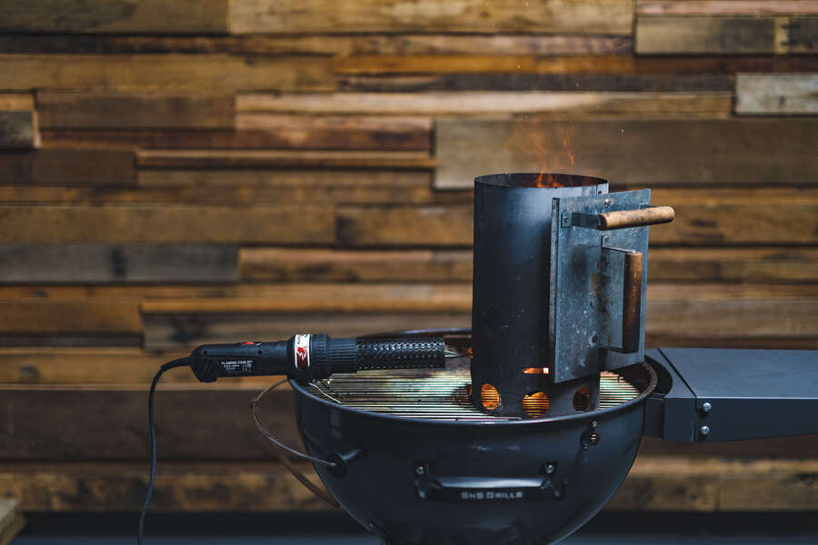 This image shows Charcoal Chimney and Charcoal Starter Wand
