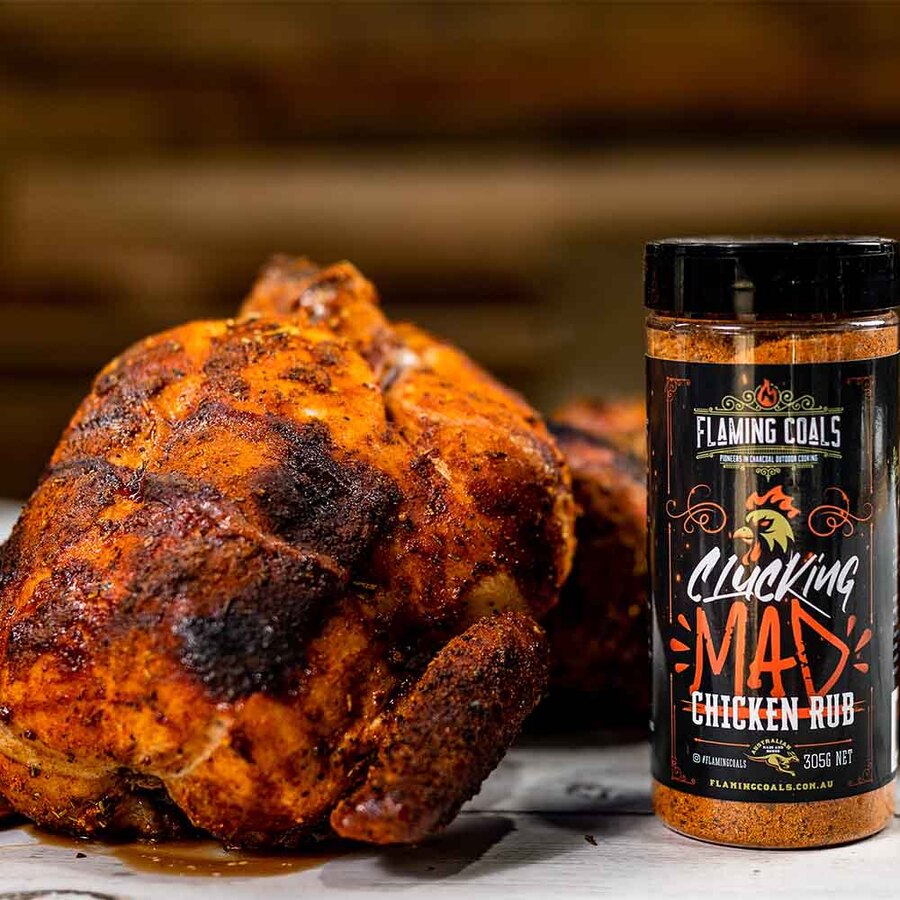 This_image_shows_cooked_chicken_and_Flaming_coals_chicken_bbq_rub