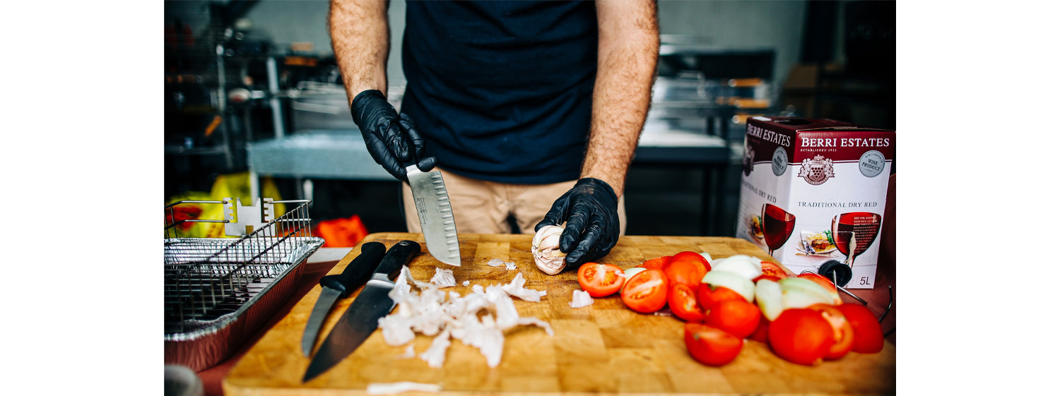 This image shows chopped veggies