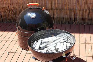 Cooking Crumbed Chicken on the ProQ Excel 20 Elite Smoker
