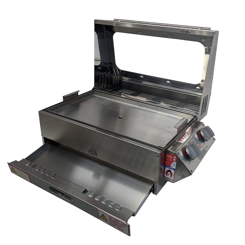 This image shows Sizzler Deluxe High lid by Caravan and Marines BBQ