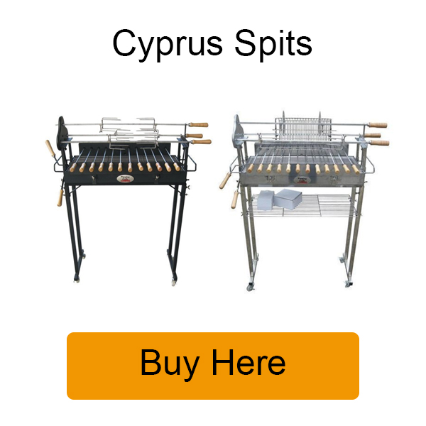 This picture shows the Cyrpus range of charcoal souvlas for sale