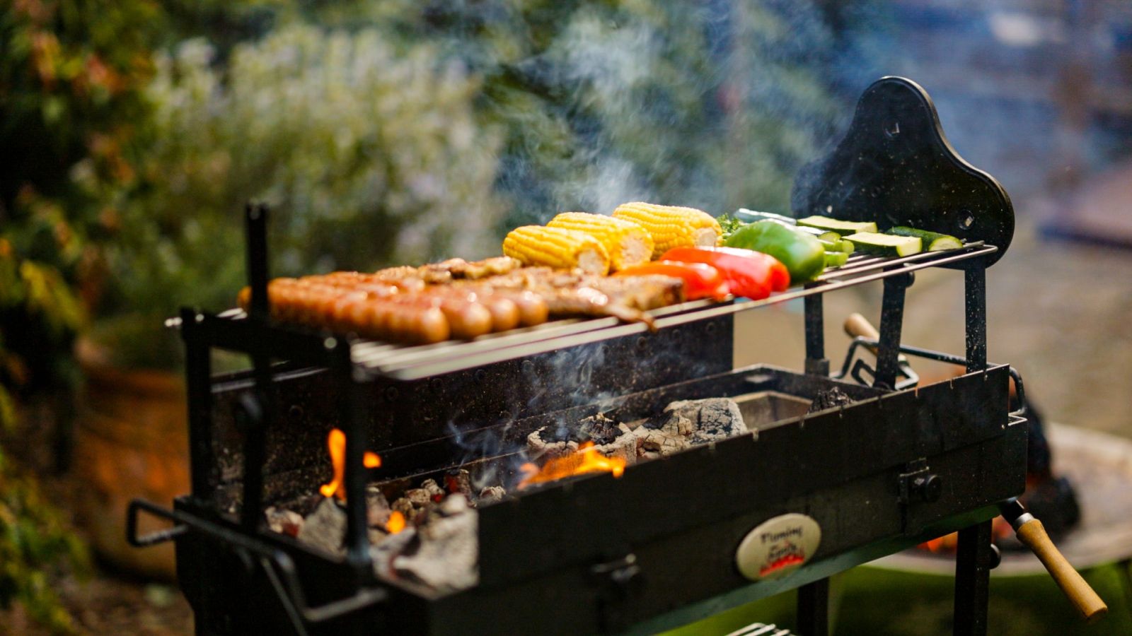 Cyprus spit rotisseries with meat and vegetables