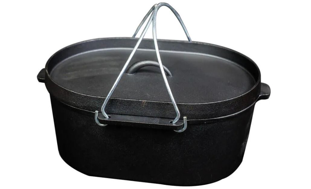 Preseasoned Oval Dutch Oven 10 Quarts
