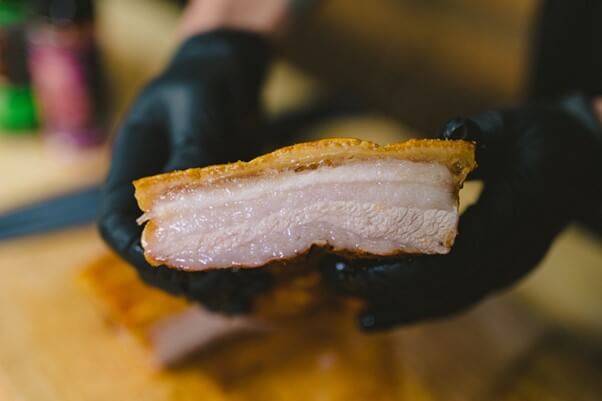 This image show delicious pork belly