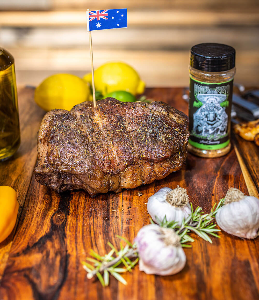 This image shows tasty and delicious Leg of Lamb