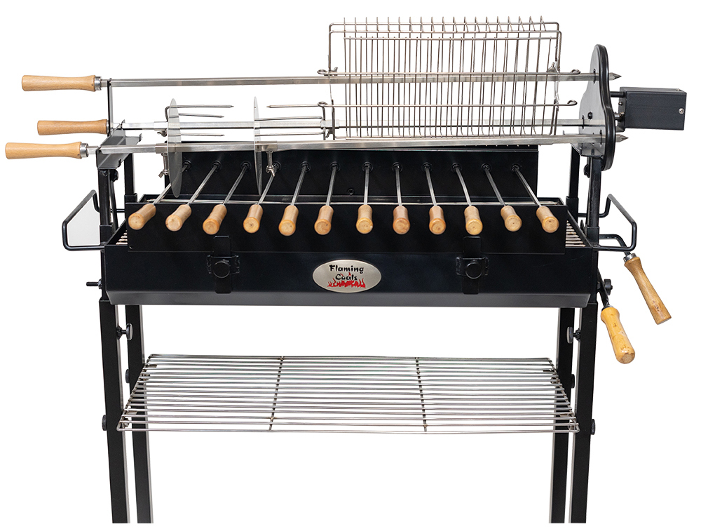 This image shows Deluxe Foukou Cyprus Grill Spit 