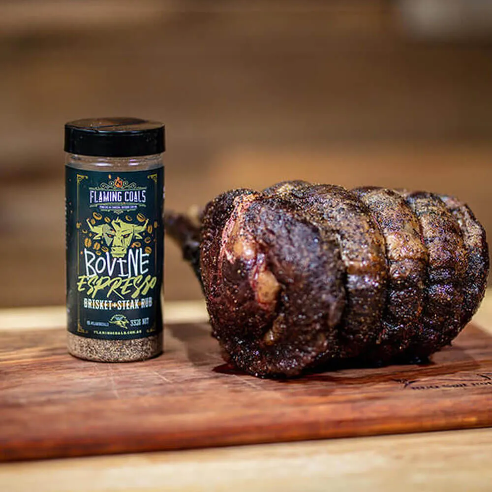 Flaming Coals Bovine Espresso Brisket BBQ Rub Flaming Coals Bovine Espresso Brisket BBQ Rub