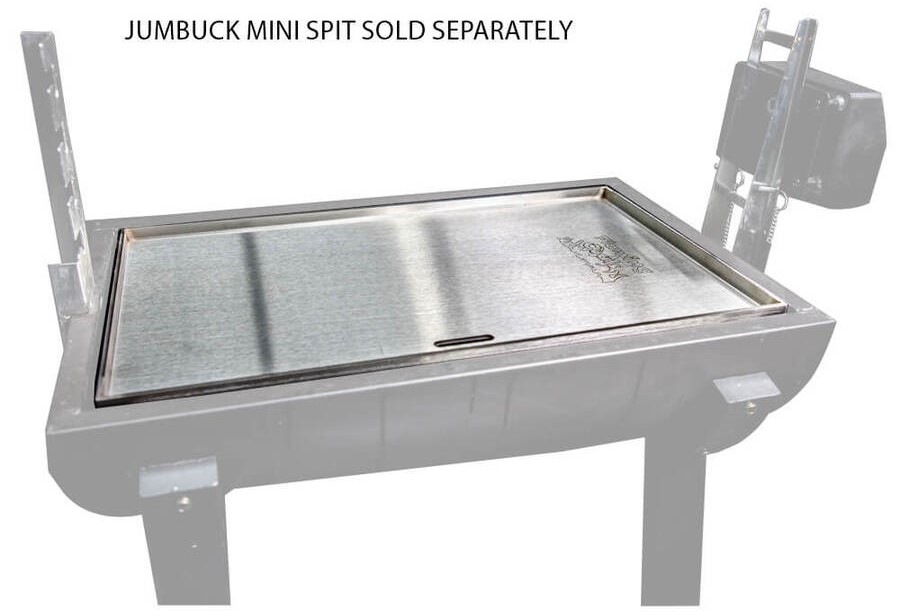 This is a picture of a custom made hotplate that fits perfectly in the jumbuck mini spit. 
