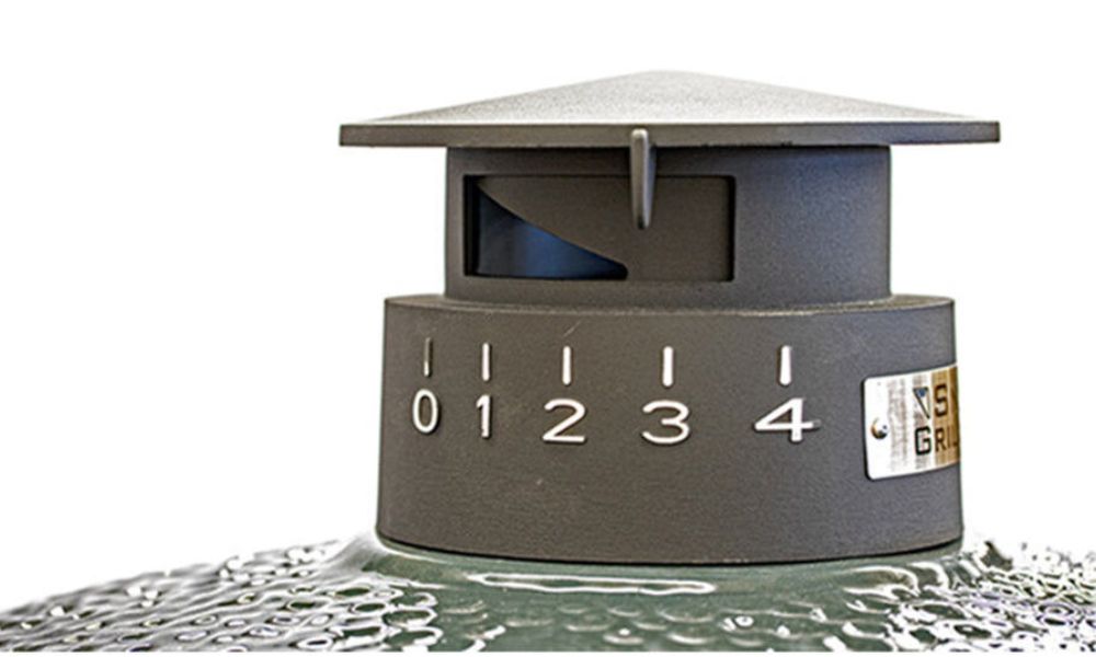 This image shows the top Kamado Vent