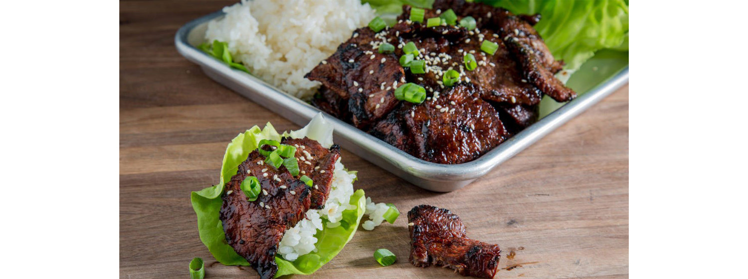 This image shows a Korean Kalbi Short Ribs