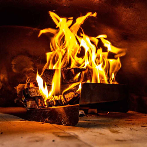 This_image_shows_lit_kindling_in_the_Wood_fired_pizza_oven