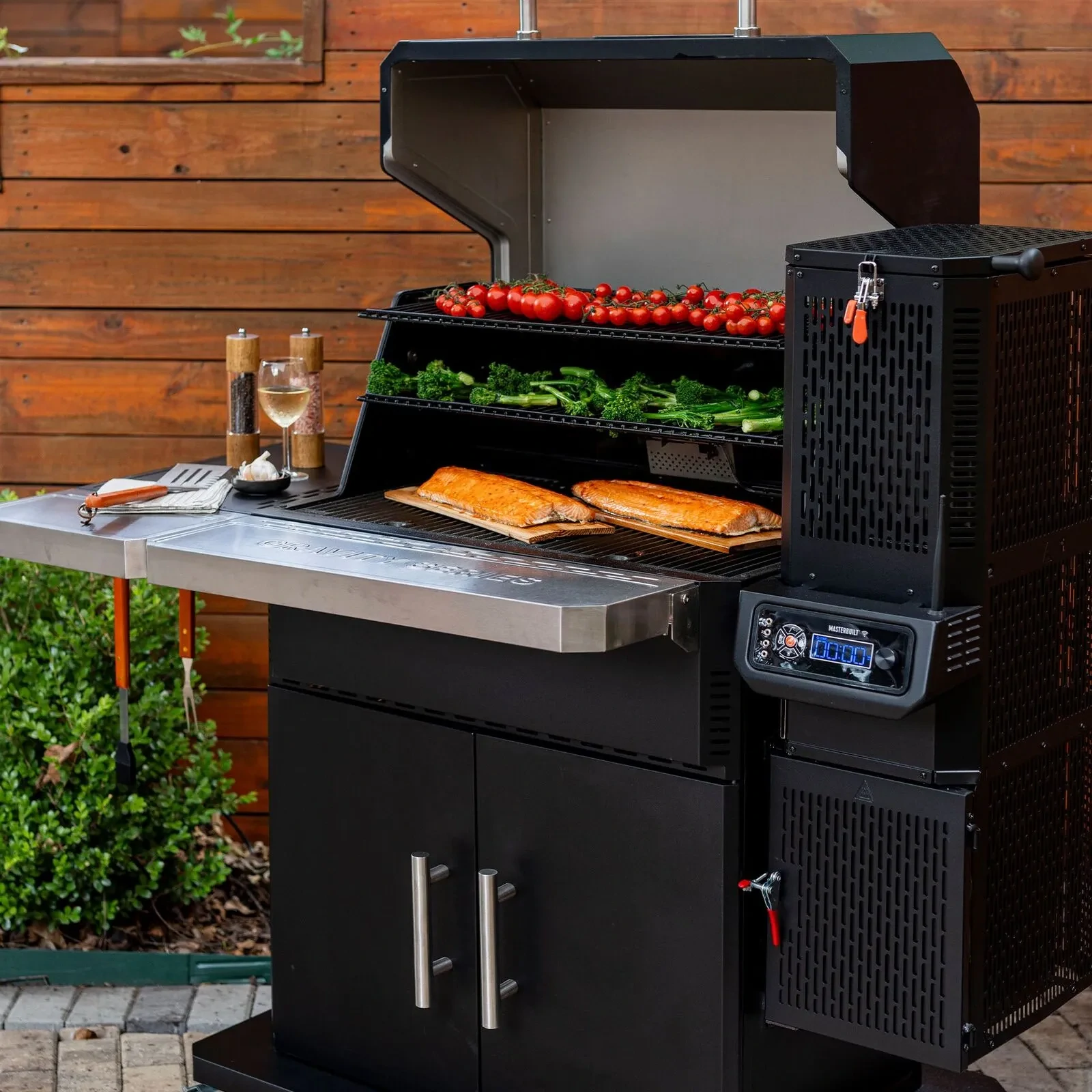 gravity fed smoker