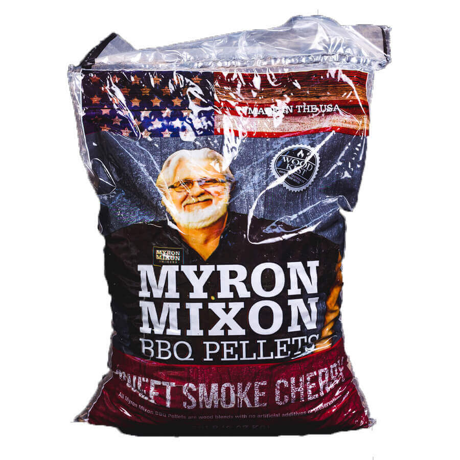 This Image shows a Sweet Smoke Cherry Bbq Pellets 9kg | Myron Mixon