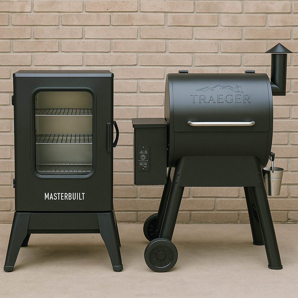 This_image_shows_both_Masterbuilt_and_Traeger_Smokers