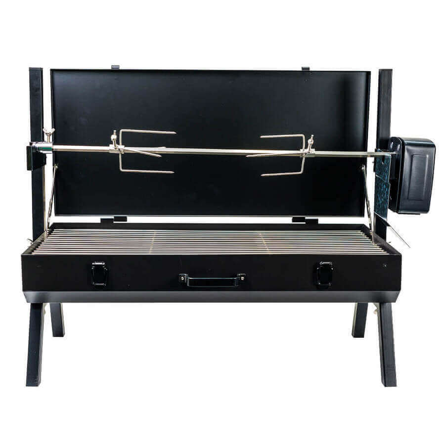 This image shows Mini Spit Roaster Charcoal BBQ