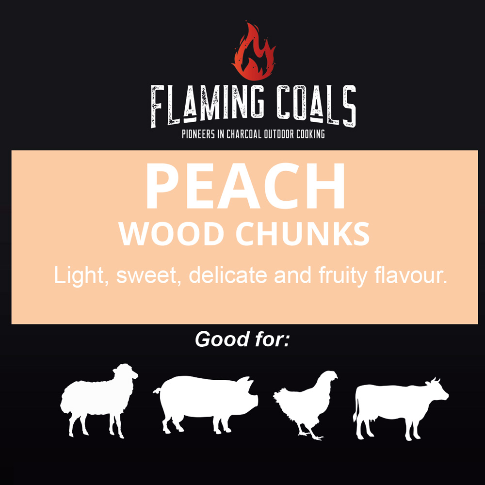 Smoking Wood Chunks 500g | Australian Grown Wood - Peach