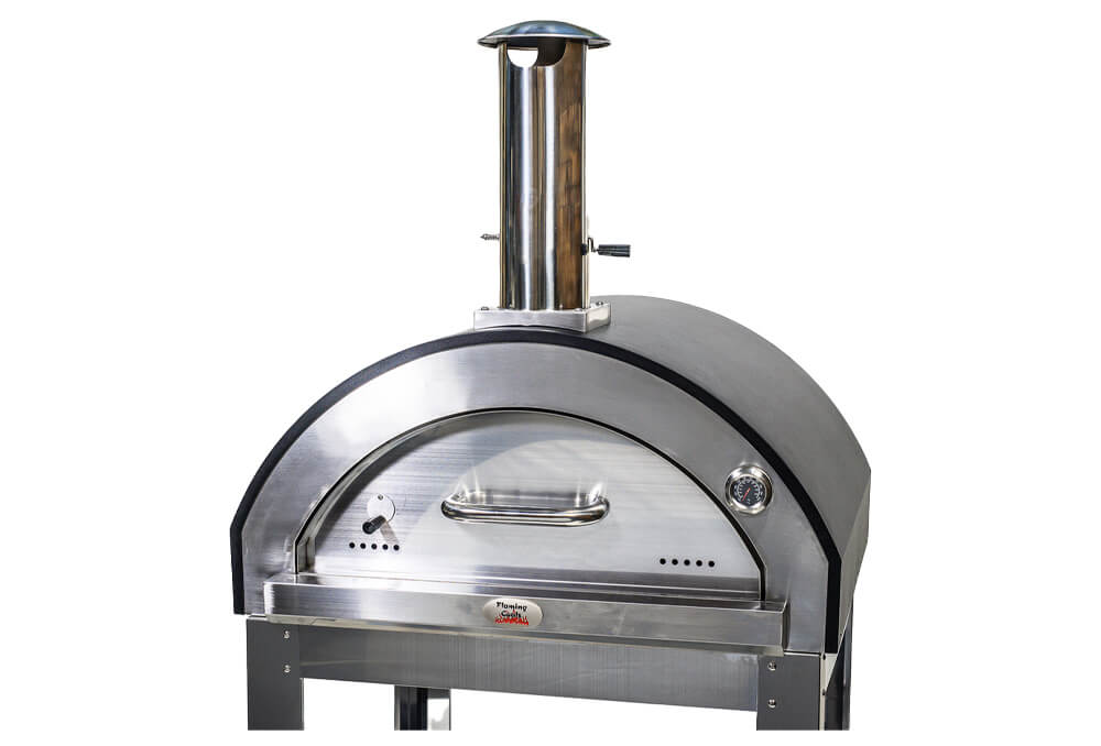 This image shows Wood Fired Pizza Oven with nice heavy door