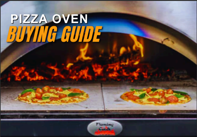 Pizzas cooking in a wood-fired oven
