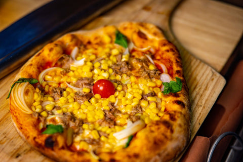 Delicious Perfect Pizza on BBQ