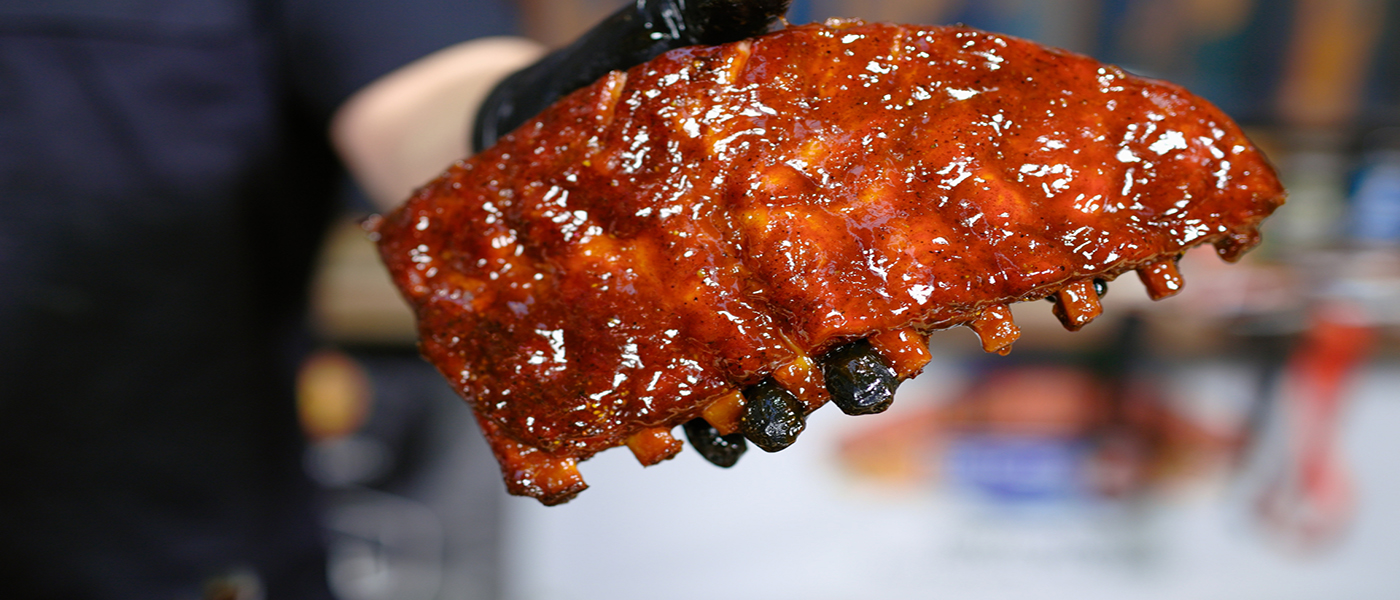 This image shows delicious pork ribs