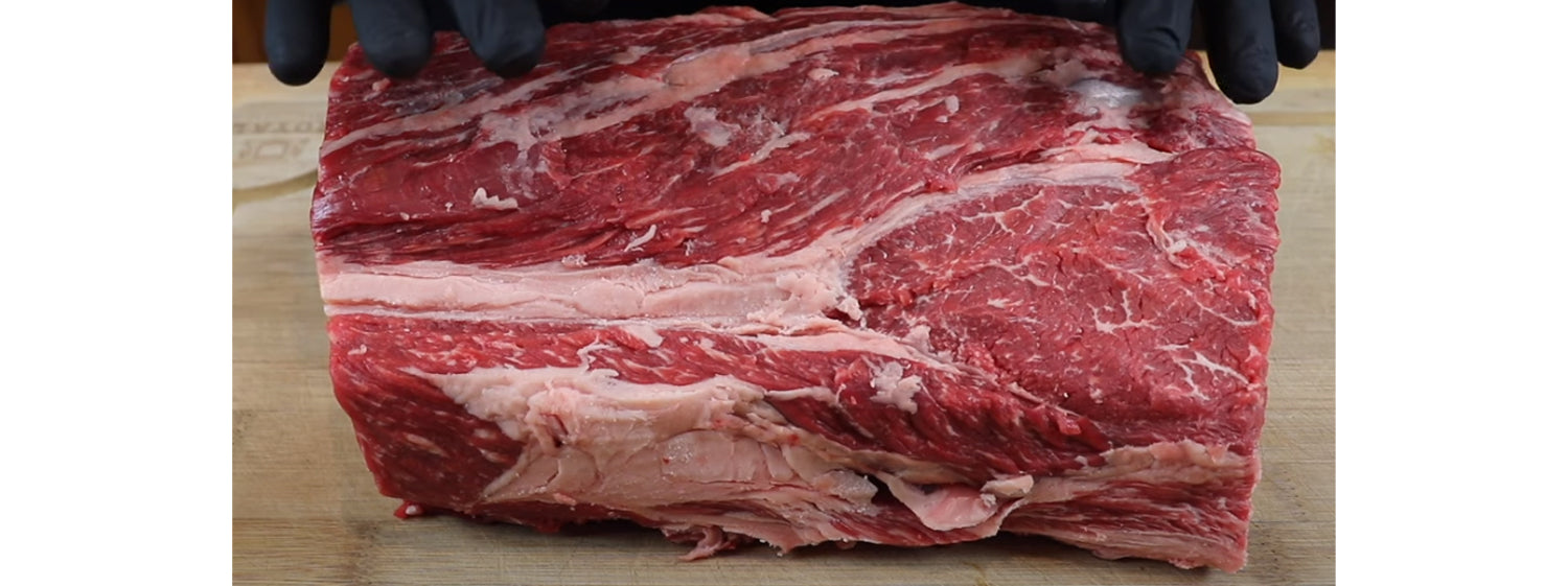 This image shows a prime rib