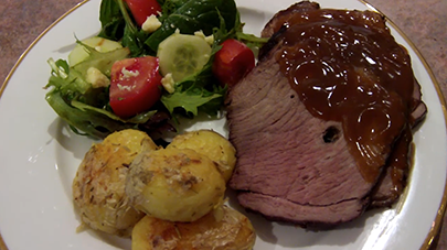 Roast Beef Potatoes with Auspit