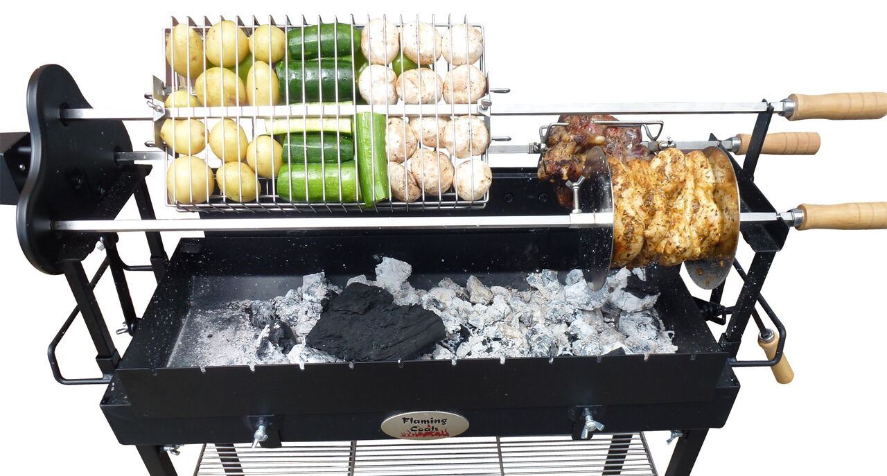 This image shows how easy it is to cook a simple sunday meal with chicken gyros and vegies