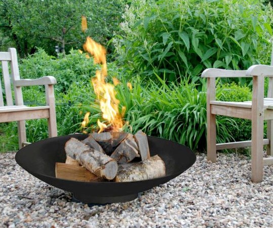This image shows a Round Outdoor Fire Pit -72cm