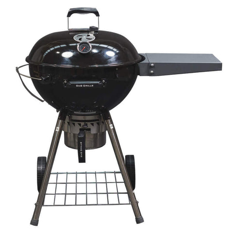 SNS Grills - Slow 'N Sear Kettle BBQ- Black on white Background