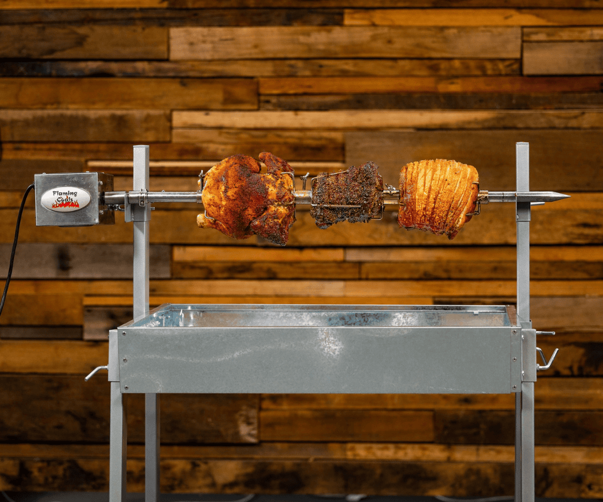 Spit Roaster Chicken Prong used in cooking whole chicken