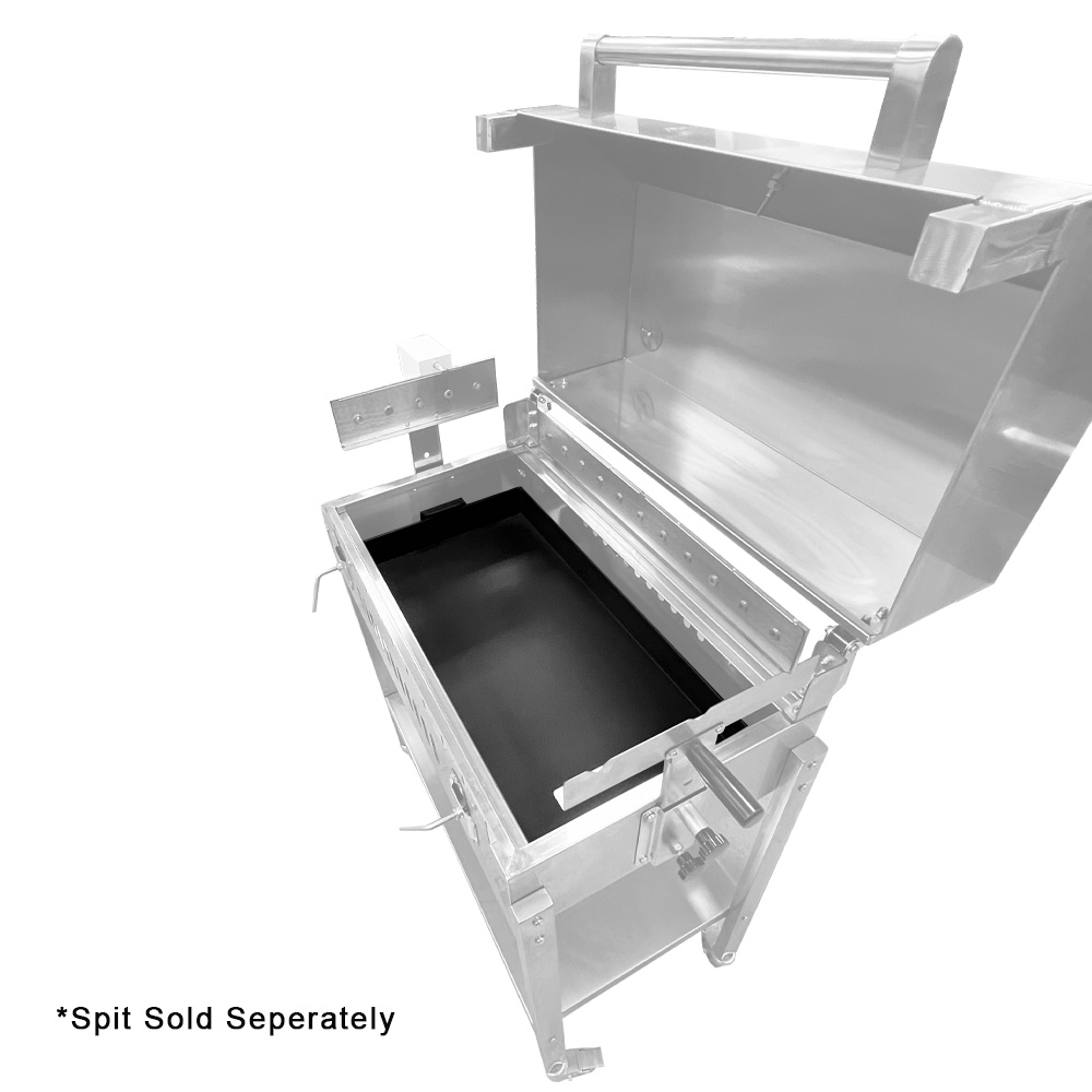 SP009 HOODED CYPRUS SPIT CHARCOAL PAN SP009 HOODED CYPRUS SPIT CHARCOAL PAN