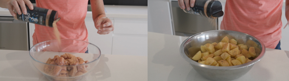 This_image_shows_chicken_thighs_and_potato_being_seasoned_with_Gyros_Rub