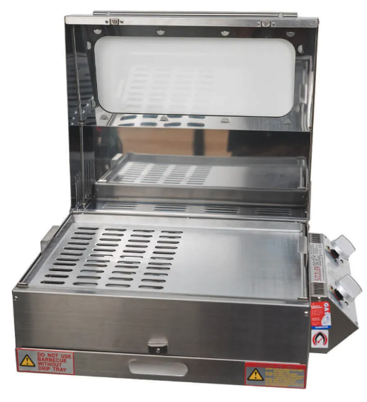 Caravan BBQ - Sizzler 2 Max High Lid - 1/2 Grill & 1/2 Hotplate