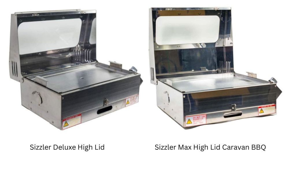 Caravan Marine BBQ Sizzler Vs Sizzler Max Cooking Area