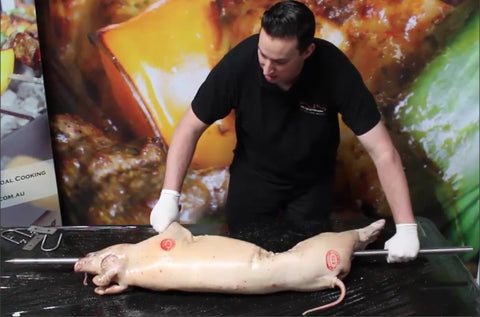 How To Attach A Pig To A Rotisserie