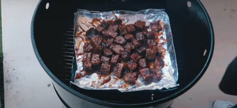 This photo shows a Sliced Brisket on the Barrel
