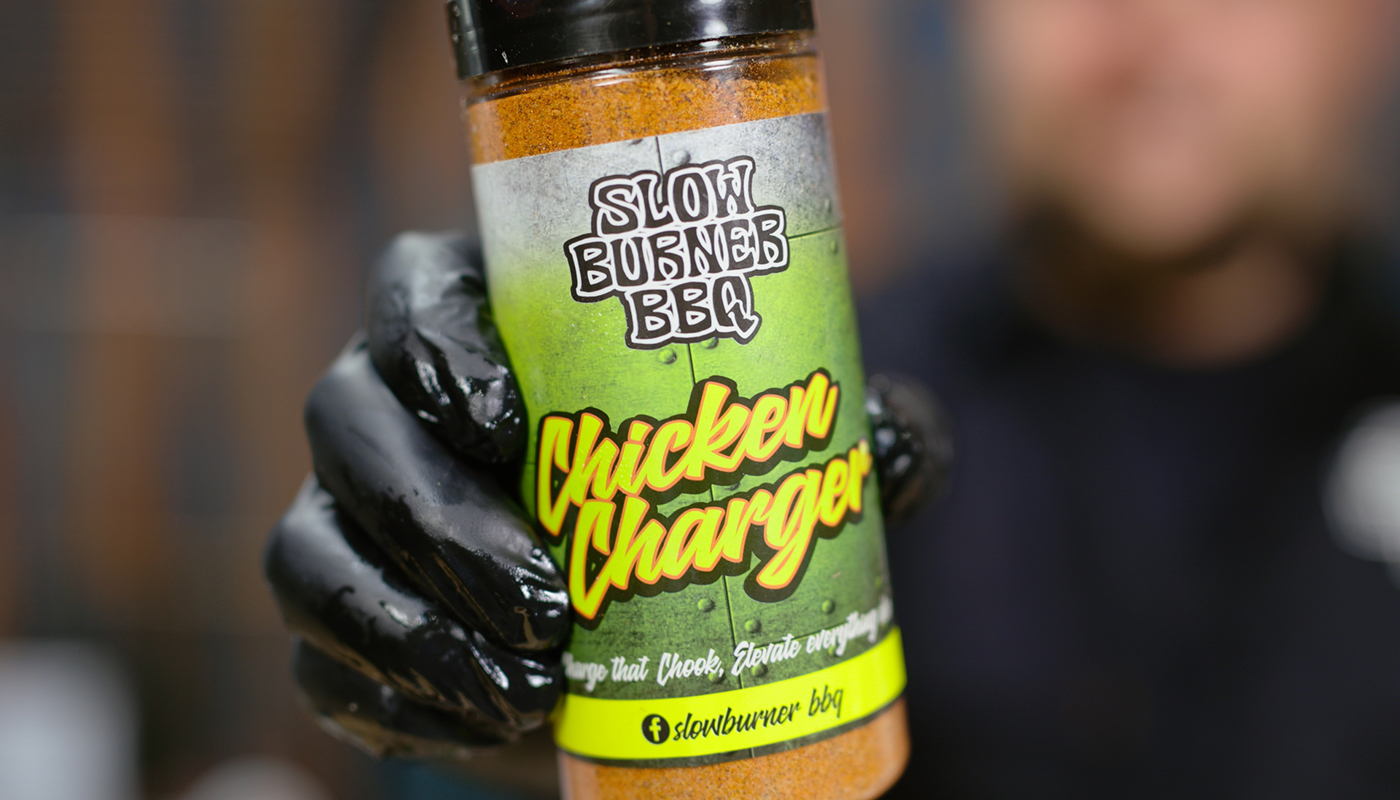This image shows a Slow burner Chicken Charger Rub