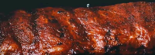 This photo shows a St.Louis Pork Ribs with Ghost Pepper