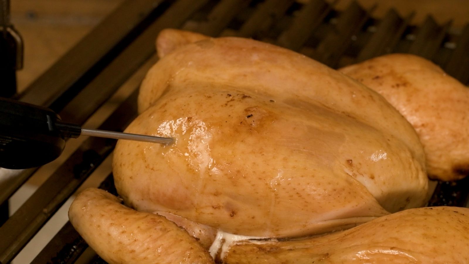 This_image_shows_the_grilled_chicken_being_checked_for_its_internal_temperature