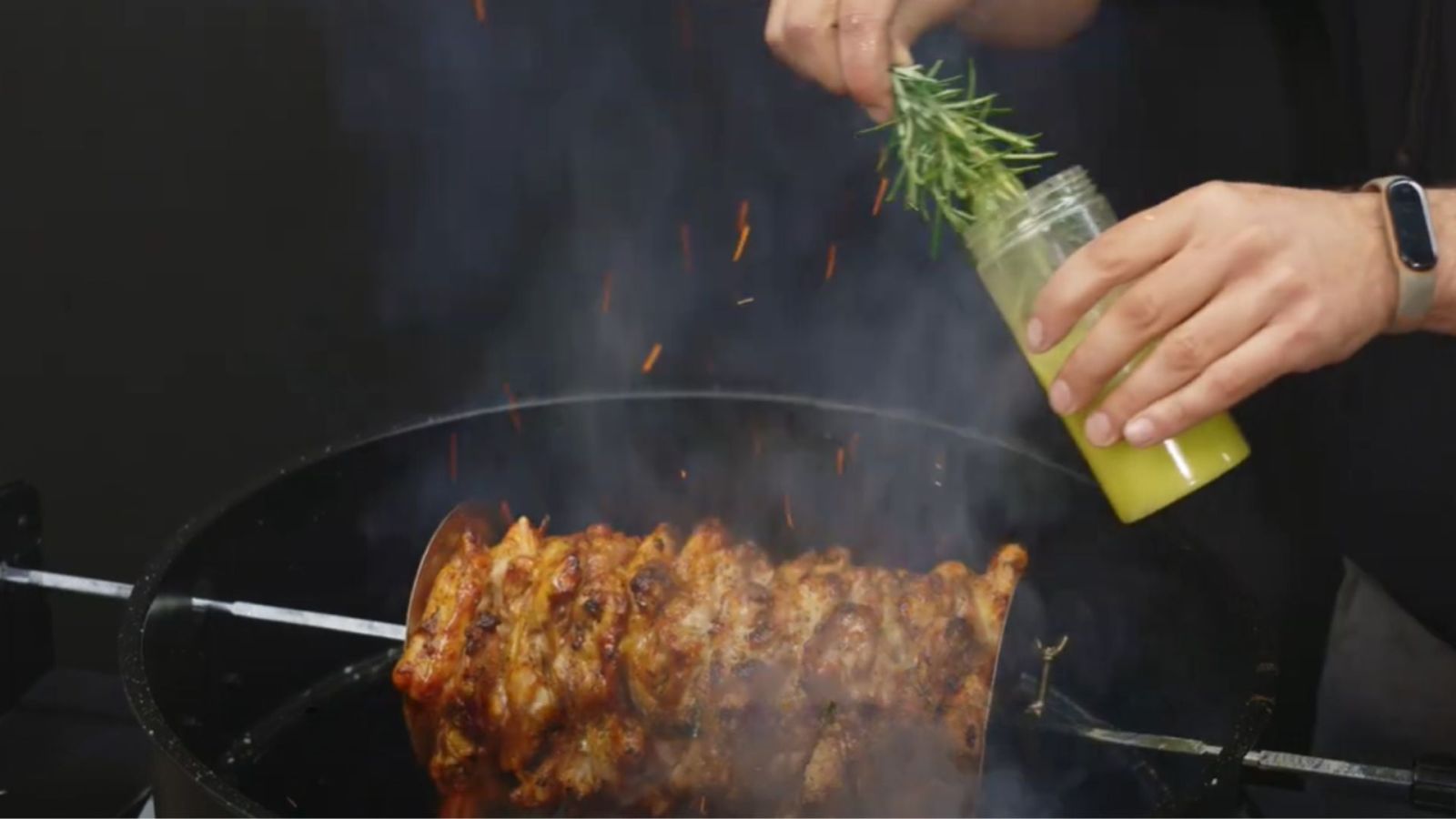 What do I baste my Spit Roasted Meat with