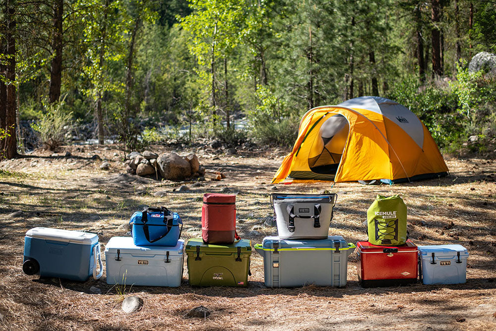 This image shows Yeti food storage for camping