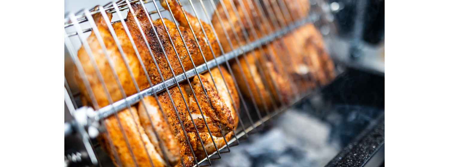 This image shows butterflied chicken on Jumbuck